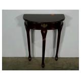 Hall table, 28" tall, flat back