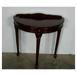 Half-moon table, single drawer