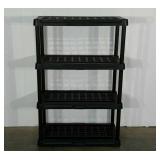 Lightweight plastic shelving, 55" high