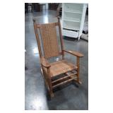 Oak Cane seat Porch Rocking Chair by P&P Asheboro