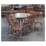 Maple 7pc Kitchenette Table set, 46" Table with 6