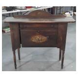 English Server Buffet decor floral painted,