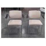 Pair of Office Lobby Chairs one needs seat spot