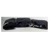 Three Intex full size air mattresses, one has