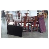 Asian Decor Dining Table Set, 68" long table with