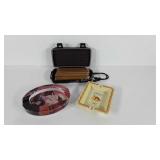 Advertising ashtrays and portable humidor with