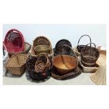 Baskets, large group of decor baskets