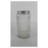 Glass coffee canister, 8"