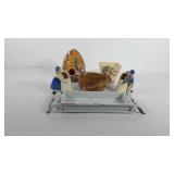 Garden decor, includes planters, candle holder