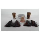 Mixed group, includes pottery vases, pottery