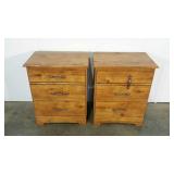 Two nightstands, wood-look