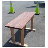 Pine Homemade Table stand, 55x18x28" high