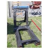 Two sets or 4 Poly Folding Saw Horses