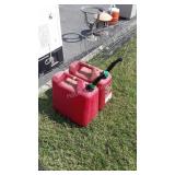 Two 5 Gallon Gas Containers