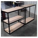 Two pc Shelving Unit. 36x15x36" tall each.