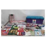 Christmas group: wrapping paper, gift boxes,
