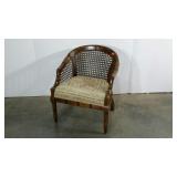 Cane backed chair