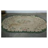 Oval area rug, 5