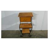 Small stand, 29" tall, metal frame