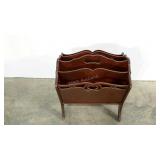 Magazine holder, veneer damage as shown