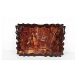 Ten point buck picture on wood, 23x16