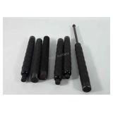 Six collapsible batons, five marked Smith &