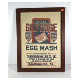 Master Mix Feeds Egg Mash sack in frame, 26x33,