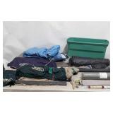 Camping equipment: Aerobed air mattress, Texsport