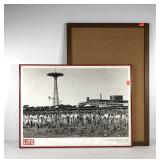 Comey Island in 1951 poster, framed under glass