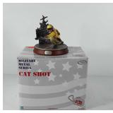 G.I. Joe Military Metal series cat shot statue