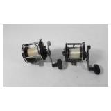 Fishing reels, both marked Penn 209 Level Wind