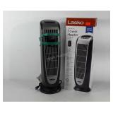 Lasko ceramic tower heater, with remote, powers
