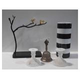 Home decor items candlesticks, base, Bell, Bird