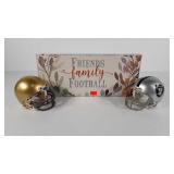 Football wooden wall plaque 18x8 and two mini