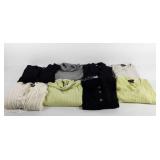 Cashmere sweaters, mostly XL, one 2X, one 3X,