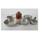 Aluminum and copper kitchenware/cookware,
