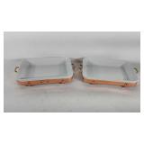 Apilco French casserole dishes with copper