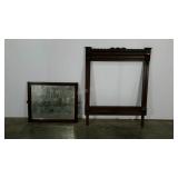 Early mirror and frame, mirror does fit but frame