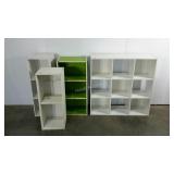 Group of laminate shelving, needs cleaned