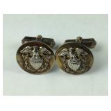 Sterling silver US Navy officers cufflinks