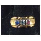 Gold over sterling silver mother