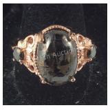 Size 11 shungite matrix copper ring