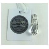 Sterling silver Swarovski white crystal pendant