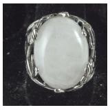 Size 9 Galilea rose quartz 20ct solitaire