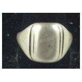 Vintage Well-Made Silver Signet Ring,  10.4 grams