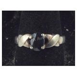 Vintage Black Onyx Ring,  3.1 grams  Sterling