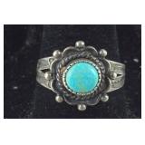 Vintage Turquoise Ring,  2.9 grams  Sterling