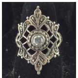 Vintage CZ & Marcasite Ring (Missing Multiple