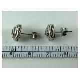 Genuine Diamond Stud Earrings,  2.5 grams
