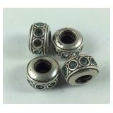 4 Charms: All Blue Stone Charms,  9.5 grams